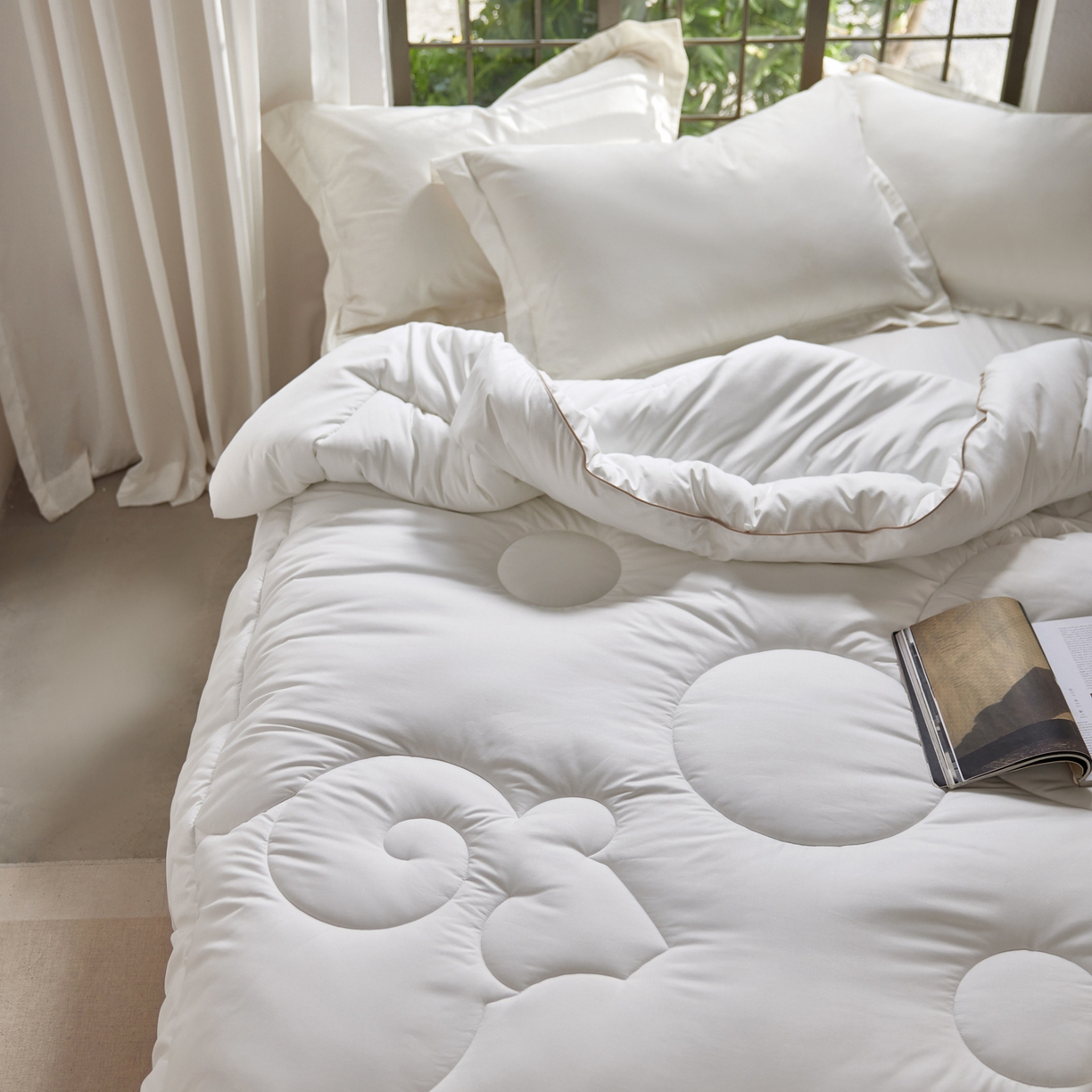 91家纺网 家纺一手货源 找家纺 莱福仕家纺 2025新款防跑毛优选澳洲羊毛被被子被芯 金标甄选澳洲羊毛被