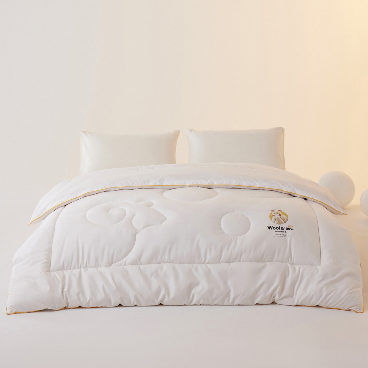 91家纺网 家纺一手货源 找家纺 （总）莱福仕家纺 2025新款防跑毛优选澳洲羊毛被被子被芯