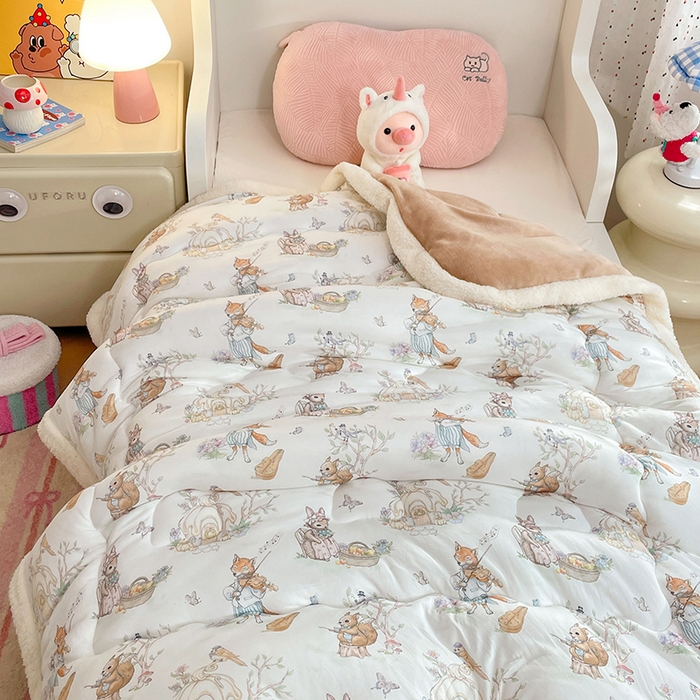 91家纺网 家纺一手货源 找家纺 丝涟家居 2025新款A类恒温棉云朵被小版 休闲假日