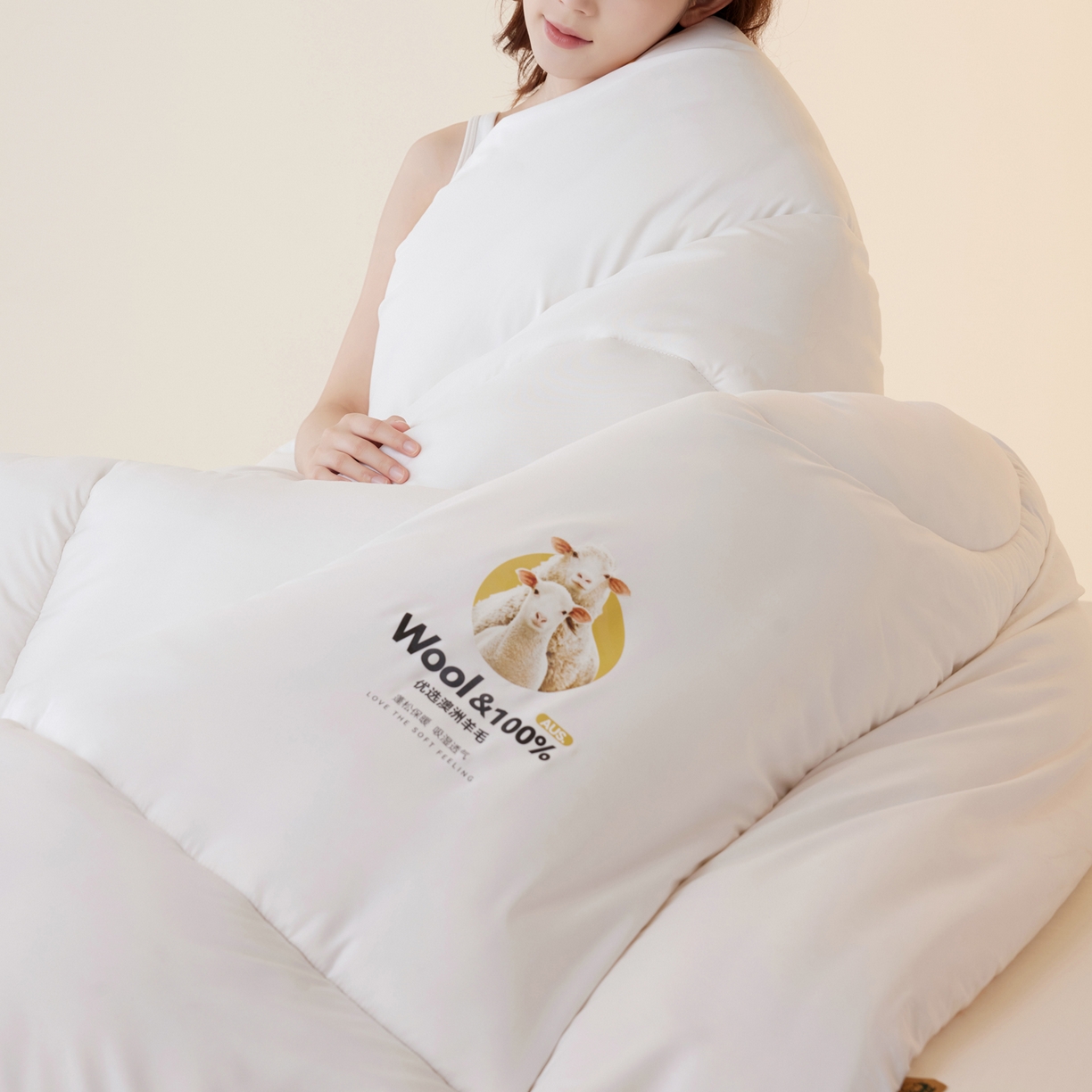 91家纺网 家纺一手货源 找家纺 （总）莱福仕家纺 2025新款防跑毛优选澳洲羊毛被被子被芯