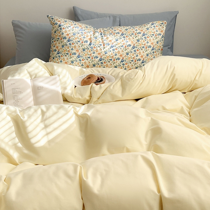 91家纺网 家纺一手货源 找家纺 （总）女子家纺 2025秋冬新款全棉纯棉加厚磨毛数码复古碎花四件套