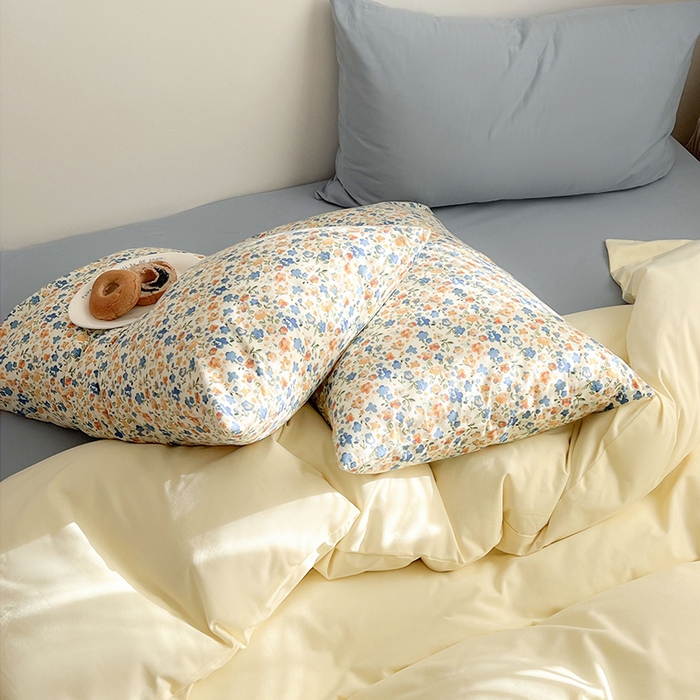 91家纺网 家纺一手货源 找家纺 （总）女子家纺 2025秋冬新款全棉纯棉加厚磨毛数码复古碎花四件套