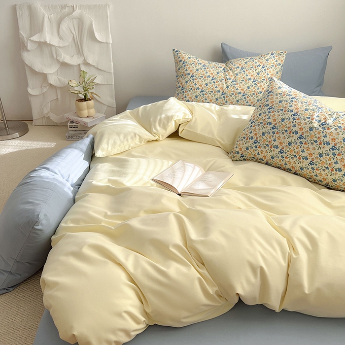 91家纺网 家纺一手货源 找家纺 （总）女子家纺 2025秋冬新款全棉纯棉加厚磨毛数码复古碎花四件套