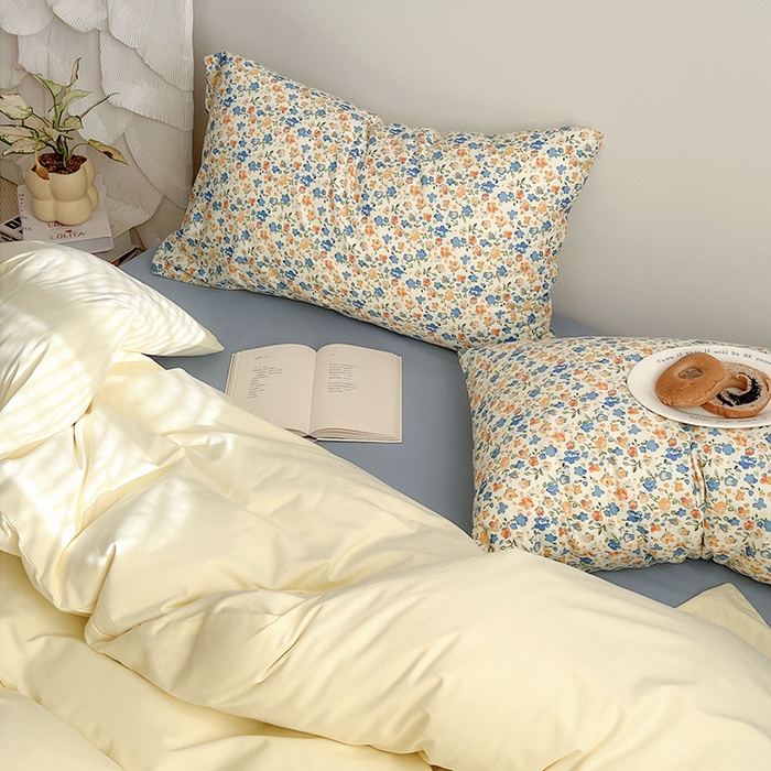 91家纺网 家纺一手货源 找家纺 （总）女子家纺 2025秋冬新款全棉纯棉加厚磨毛数码复古碎花四件套