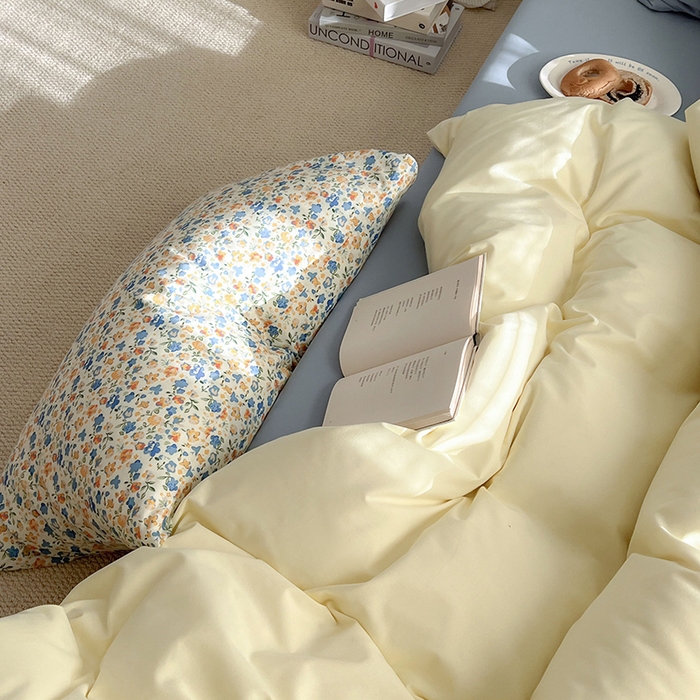 91家纺网 家纺一手货源 找家纺 （总）女子家纺 2025秋冬新款全棉纯棉加厚磨毛数码复古碎花四件套