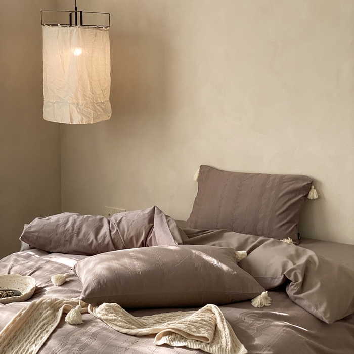 91家纺网 家纺一手货源 找家纺 玉宇阁家居 2025新款色织空气全棉纯棉大提花磨毛四件套(流苏款) 流苏款-海盐可丽露