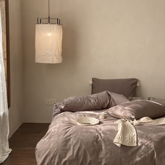 91家纺网 家纺一手货源 找家纺 玉宇阁家居 2025新款色织空气全棉纯棉大提花磨毛四件套(流苏款) 流苏款-海盐可丽露