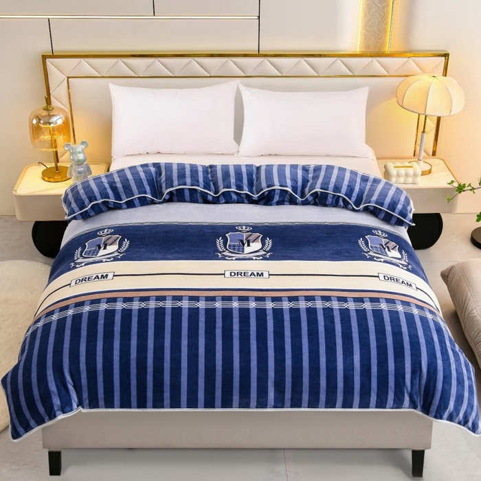 91家纺网 家纺一手货源 找家纺 绒品荟家纺 2025新款加厚牛奶绒单被套金貂绒法莱绒冬季法兰绒高克重被罩 青春岁月