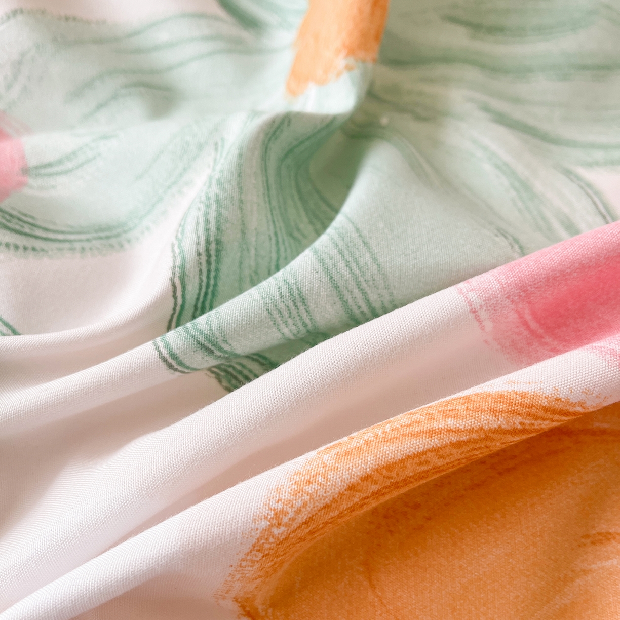 91家纺网 家纺一手货源 找家纺 （总）笠裙家纺 2025新款A类水洗棉韩版S边花边印花床裙四件套