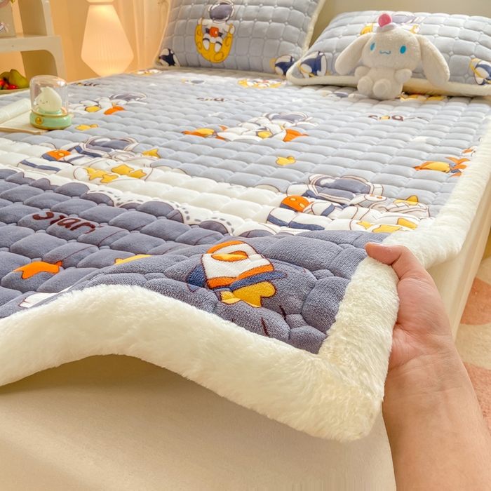 91家纺网 家纺一手货源 找家纺 （总）家喜爱 2025新款冰丝提花凉豆豆凉席 席子凉席-卡皮巴拉