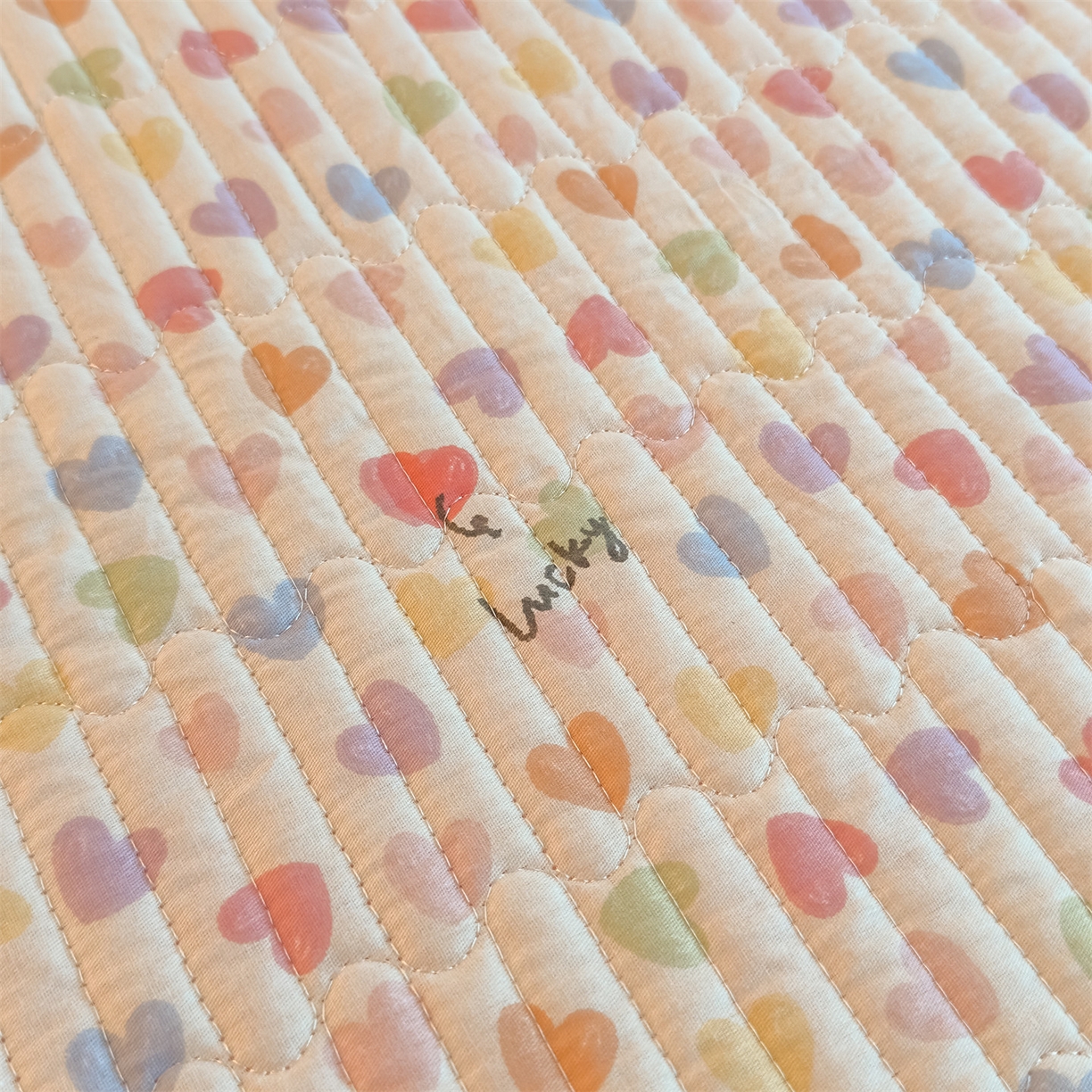 91家纺网 家纺一手货源 找家纺 恒爱家纺 2025新款全棉宝宝绒双拼床盖三件套 繁星点点