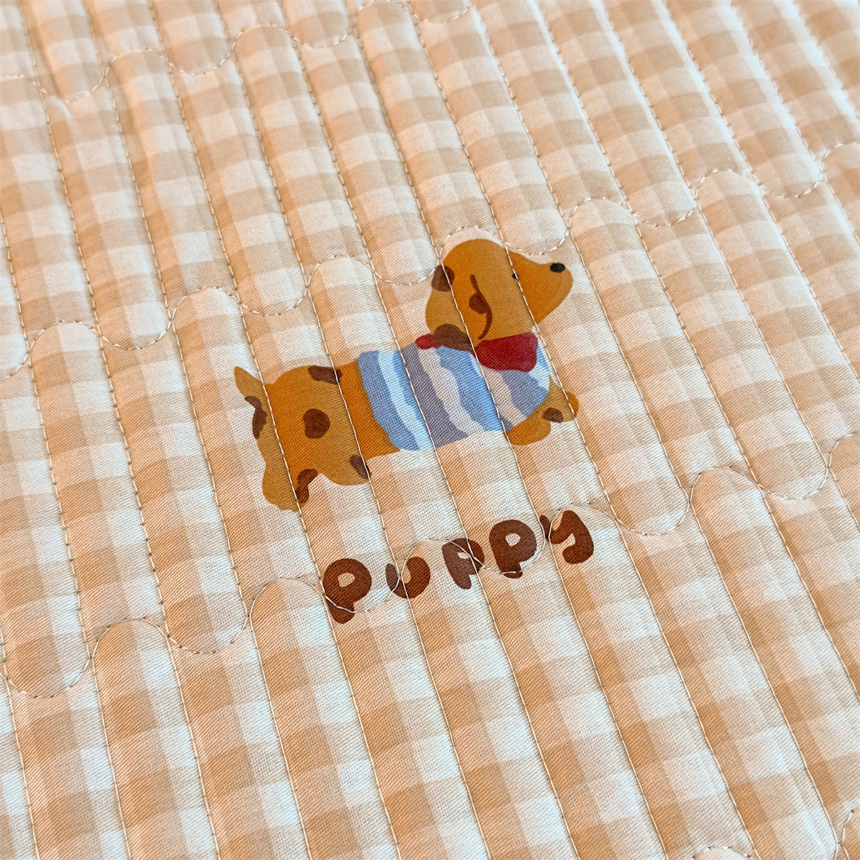 91家纺网 家纺一手货源 找家纺 恒爱家纺 2025新款全棉宝宝绒双拼床盖三件套 好朋友