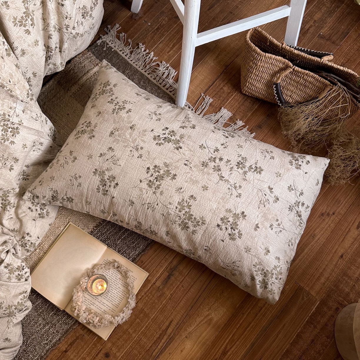 91家纺网 家纺一手货源 找家纺 初念 2025新款1亚麻复古诧季风系列皱皱纱提花四件套(提供买家秀） 诧季风-秋风萧瑟