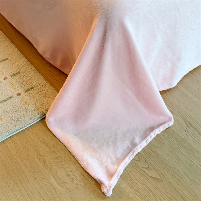 91家纺网 家纺一手货源 找家纺 艾特你 2025新款小清新高克重牛奶绒印花四件套 彩色物语红