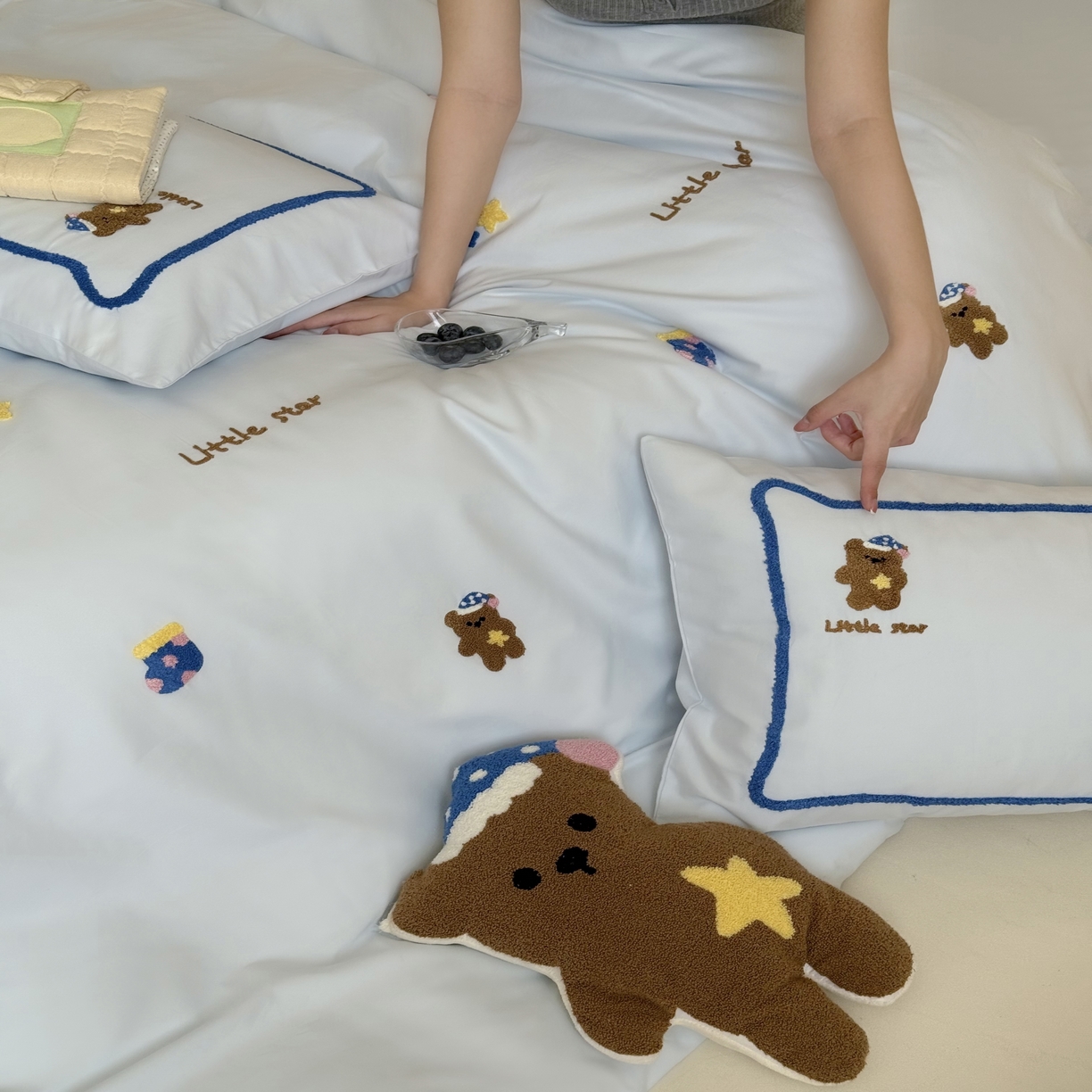 91家纺网 家纺一手货源 找家纺 （总）三味舒屋 2025新款好梦毛巾绣全棉纯棉磨毛四件套