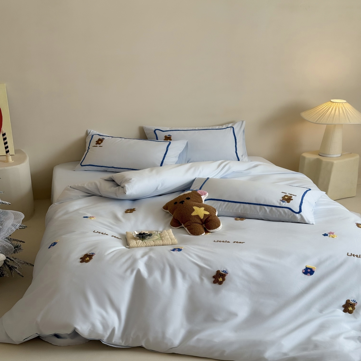 91家纺网 家纺一手货源 找家纺 （总）三味舒屋 2025新款好梦毛巾绣全棉纯棉磨毛四件套