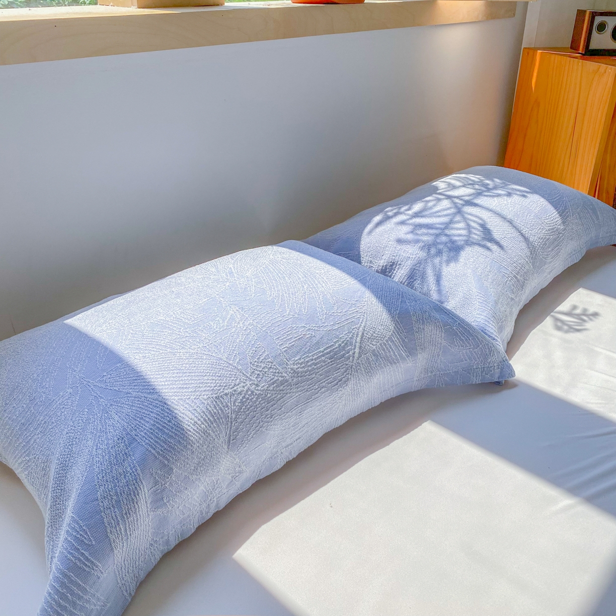 91家纺网 家纺一手货源 找家纺 美宜家 2025全棉提花枕巾100棉柔软吸汗枕头巾 锦上添花-兰 一只