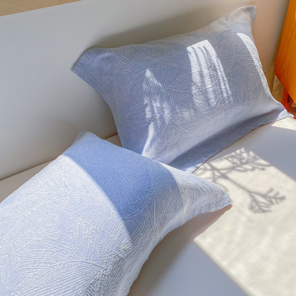 91家纺网 家纺一手货源 找家纺 美宜家 2025全棉提花枕巾100棉柔软吸汗枕头巾 锦上添花-兰 一只