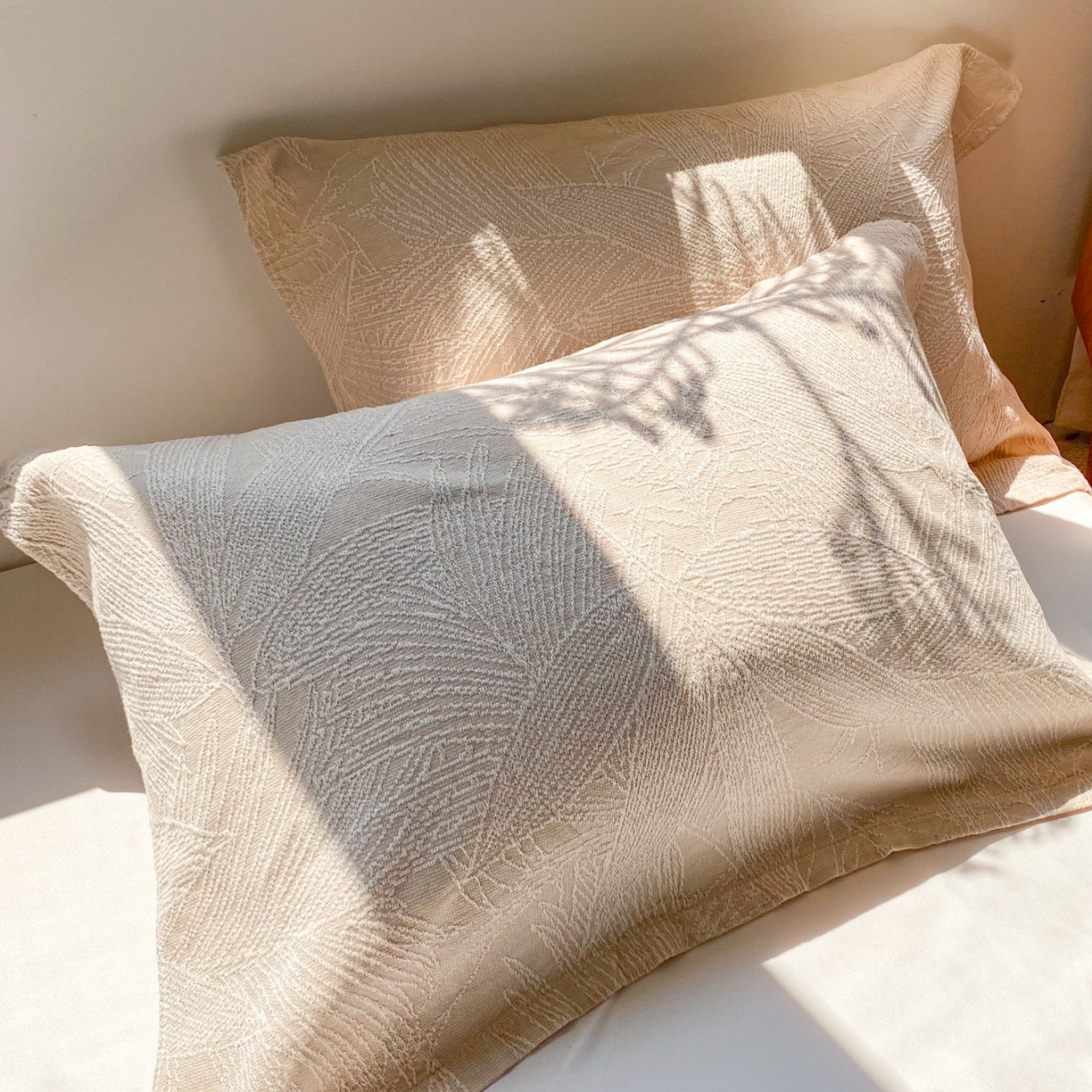 91家纺网 家纺一手货源 找家纺 美宜家 2025全棉提花枕巾100棉柔软吸汗枕头巾 锦上添花-原色 一只