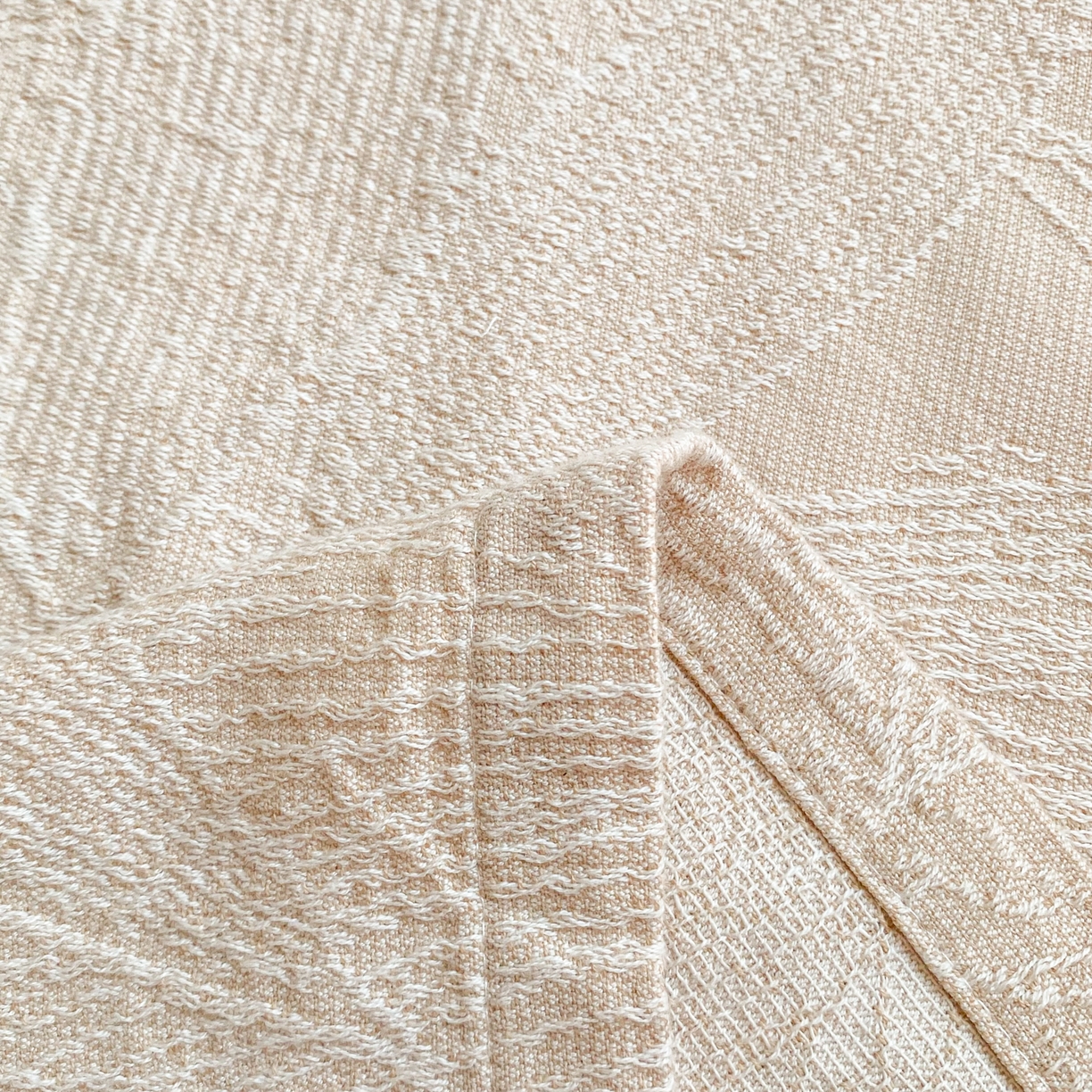 91家纺网 家纺一手货源 找家纺 美宜家 2025全棉提花枕巾100棉柔软吸汗枕头巾 锦上添花-原色 一只