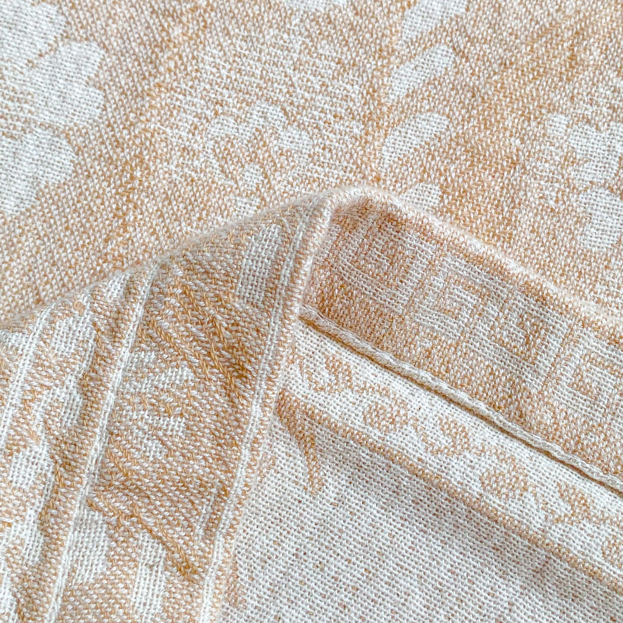 91家纺网 家纺一手货源 找家纺 美宜家 2025全棉提花枕巾100棉柔软吸汗枕头巾 年华 一对