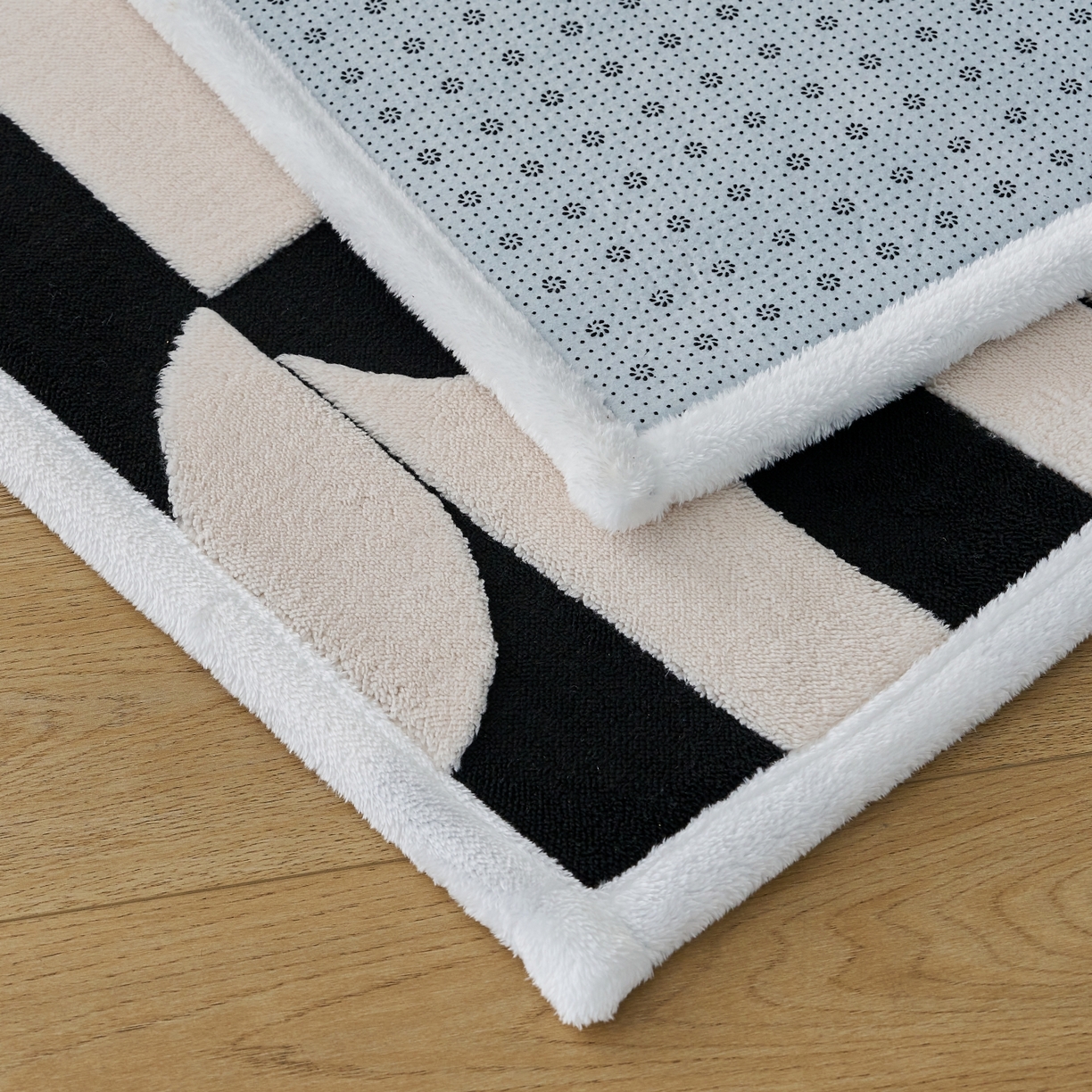 91家纺网 家纺一手货源 找家纺 航途席业 2025新款亲肤舒适地垫 留白-皓月