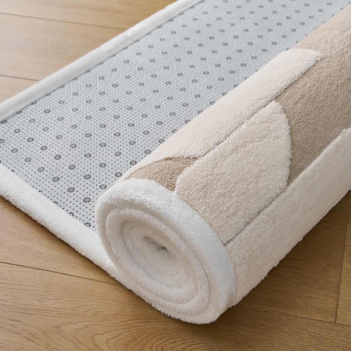 91家纺网 家纺一手货源 找家纺 航途席业 2025新款亲肤舒适地垫 留白-云咖