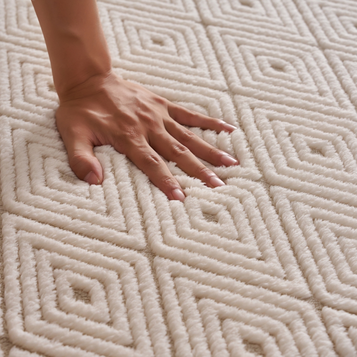 91家纺网 家纺一手货源 找家纺 航途席业 2025新款亲肤舒适地垫 梦回-仙米