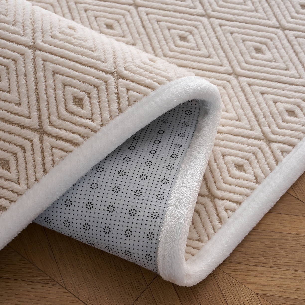 91家纺网 家纺一手货源 找家纺 航途席业 2025新款亲肤舒适地垫 梦回-仙米