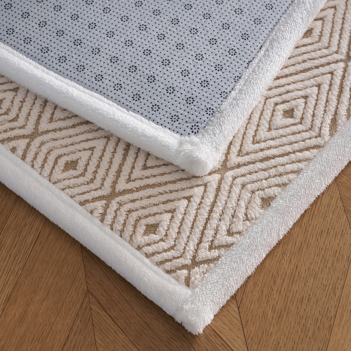 91家纺网 家纺一手货源 找家纺 航途席业 2025新款亲肤舒适地垫 梦回-仙米