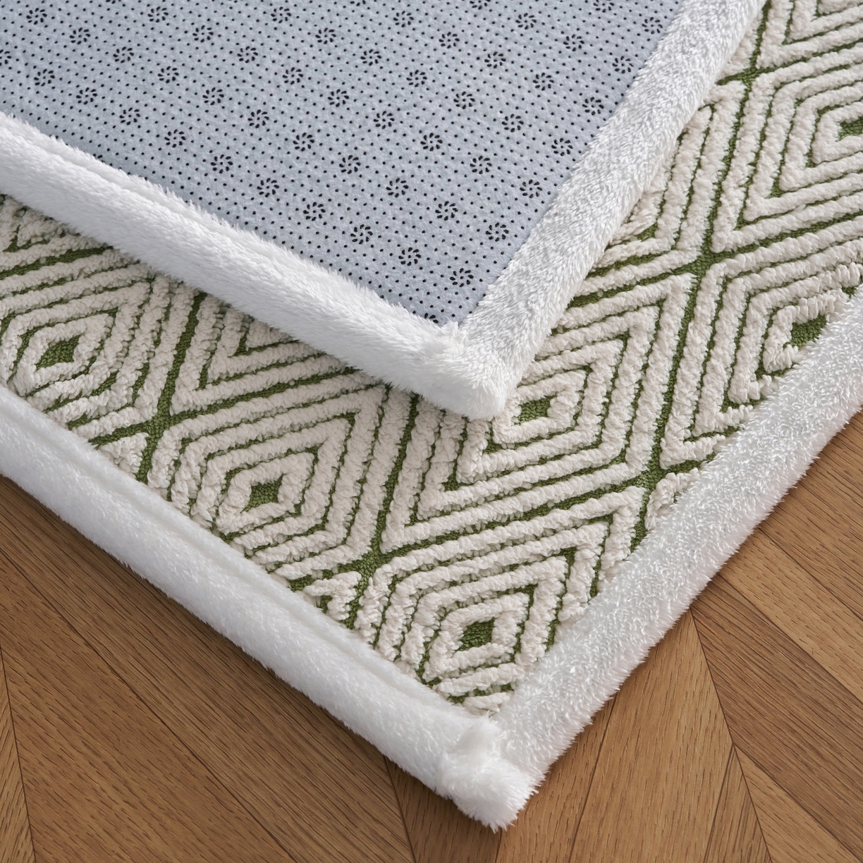 91家纺网 家纺一手货源 找家纺 航途席业 2025新款亲肤舒适地垫 梦回-竹绿