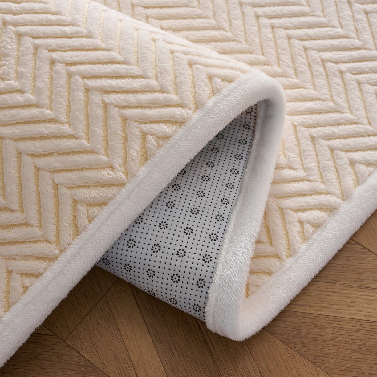 91家纺网 家纺一手货源 找家纺 航途席业 2025新款亲肤舒适地垫 莫妮-暖月