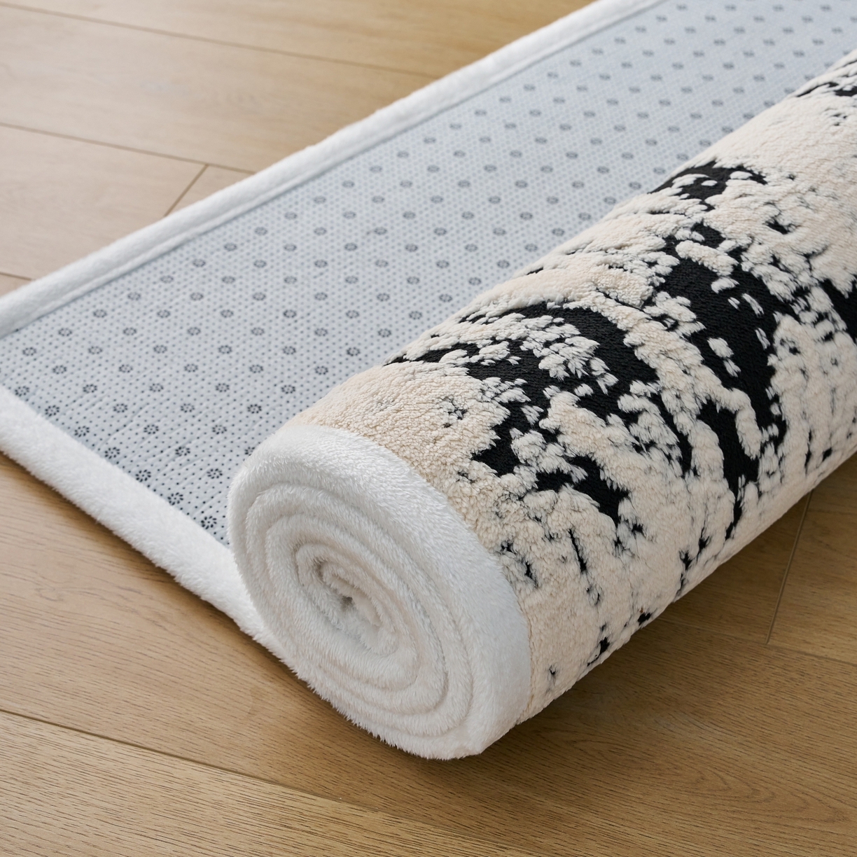 91家纺网 家纺一手货源 找家纺 航途席业 2025新款亲肤舒适地垫 银河-皓月