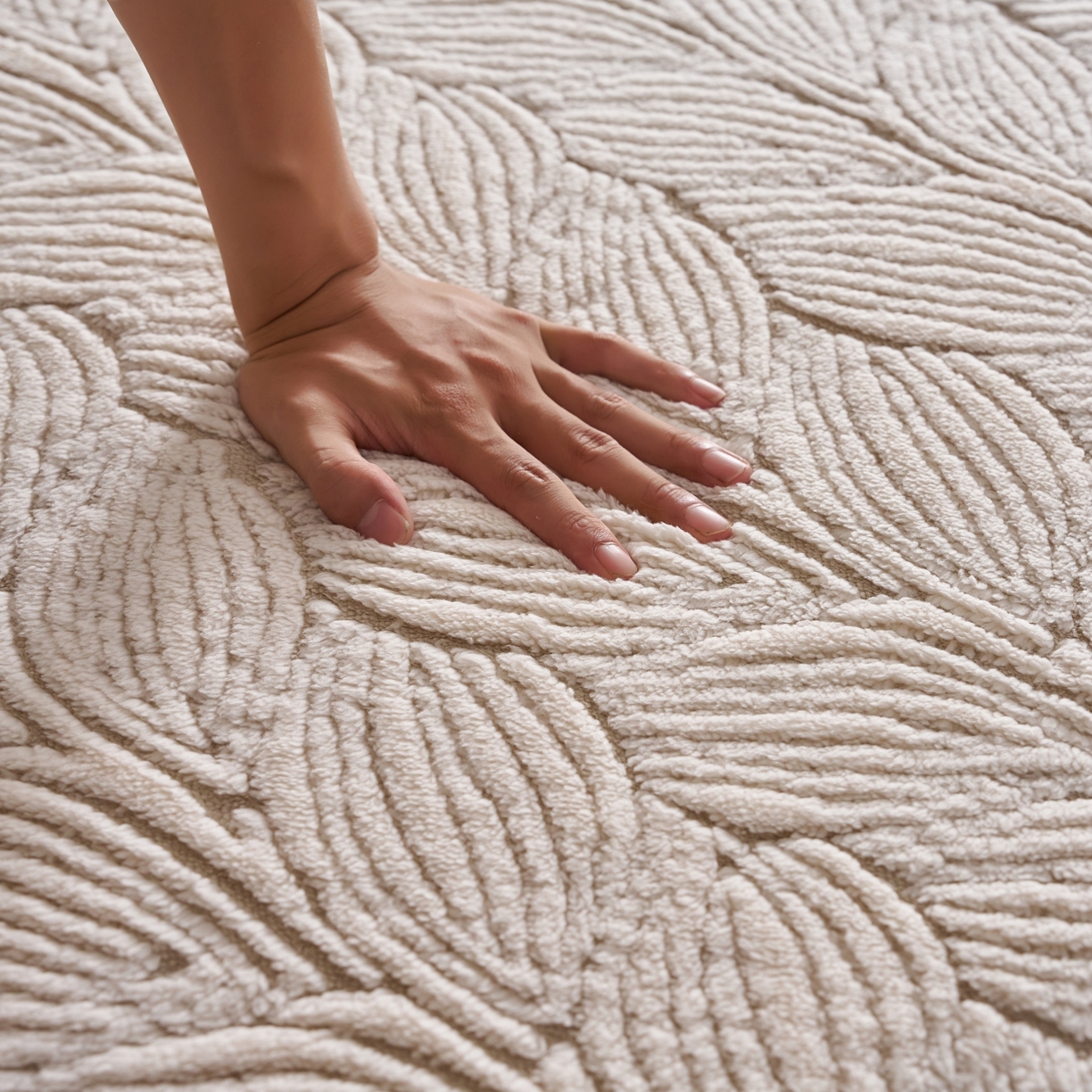 91家纺网 家纺一手货源 找家纺 航途席业 2025新款亲肤舒适地垫 羽墨-仙米