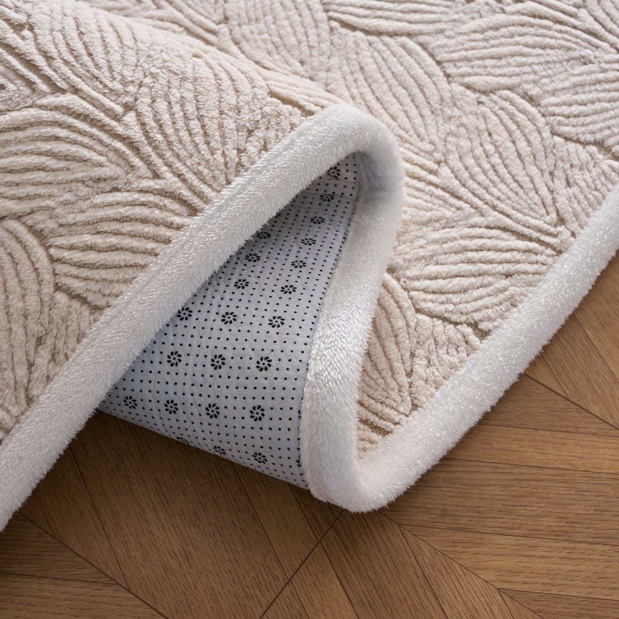 91家纺网 家纺一手货源 找家纺 航途席业 2025新款亲肤舒适地垫 羽墨-仙米