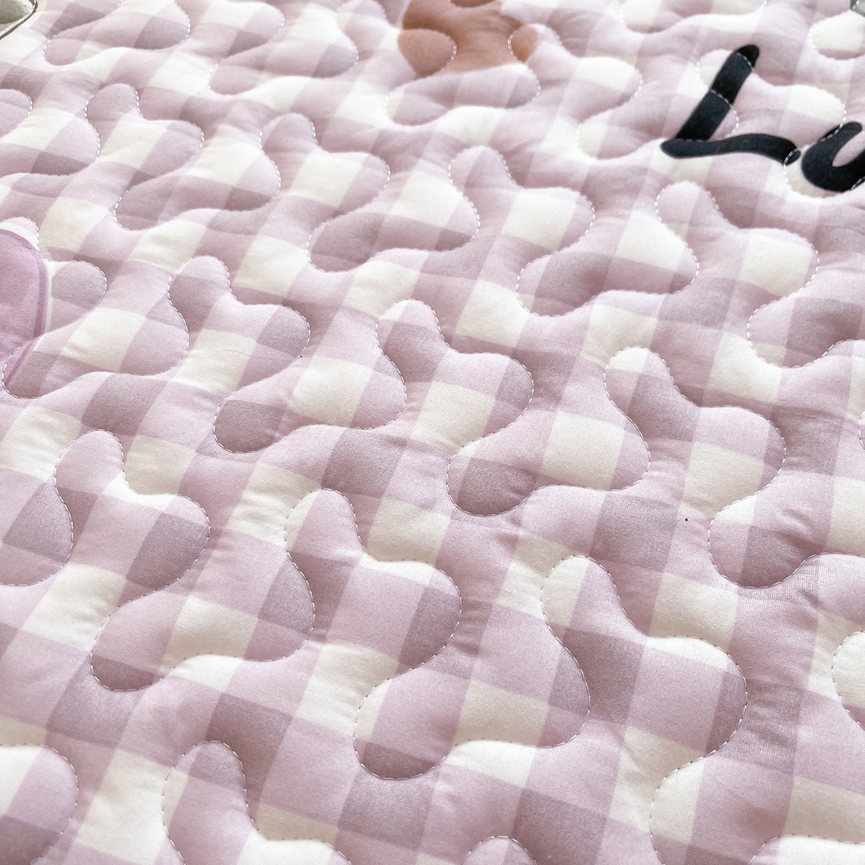 91家纺网 家纺一手货源 找家纺 笠裙 2025新款爆款A类水洗棉印花床盖四件套 床盖-花舞