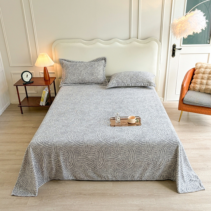 91家纺网 家纺一手货源 找家纺 菡宝 2025新款简约良品风牛奶绒四件套-查尔斯系列 支持定做定制尺寸 卡伦