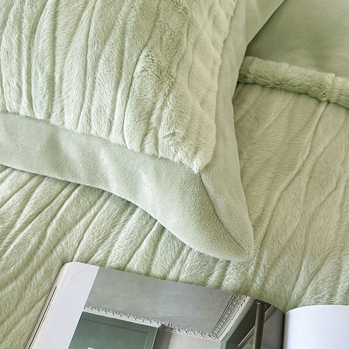 91家纺网 家纺一手货源 找家纺 （总）太阳树 2025新款高克重兔毛绒牛奶绒四件套