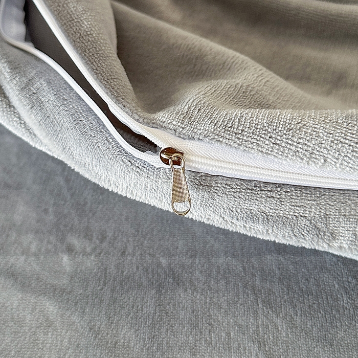 91家纺网 家纺一手货源 找家纺 太阳树 2025新款高克重兔毛绒牛奶绒四件套 海岸香颂—清澈灰