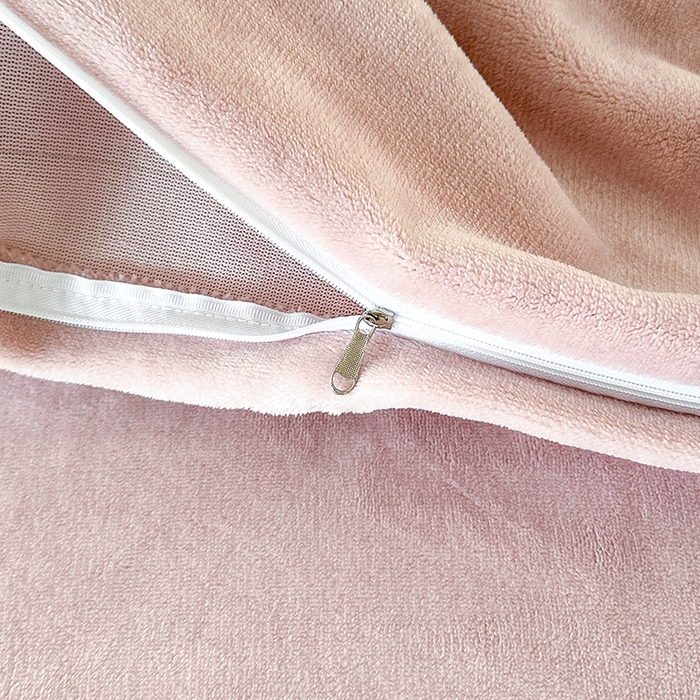 91家纺网 家纺一手货源 找家纺 太阳树 2025新款高克重兔毛绒牛奶绒四件套  海岸香颂—糖果粉