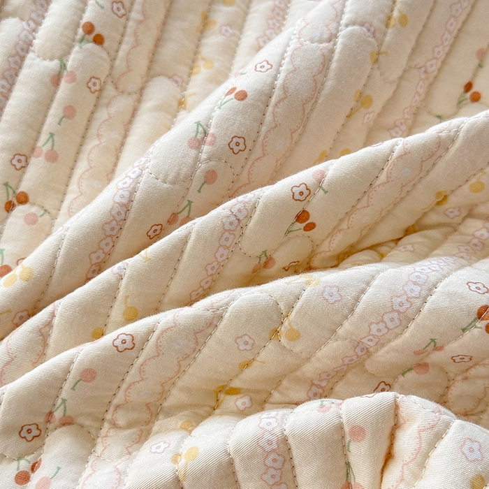 91家纺网 家纺一手货源 找家纺 美优兰 2025新款双面全棉水洗床盖 塞纳花园