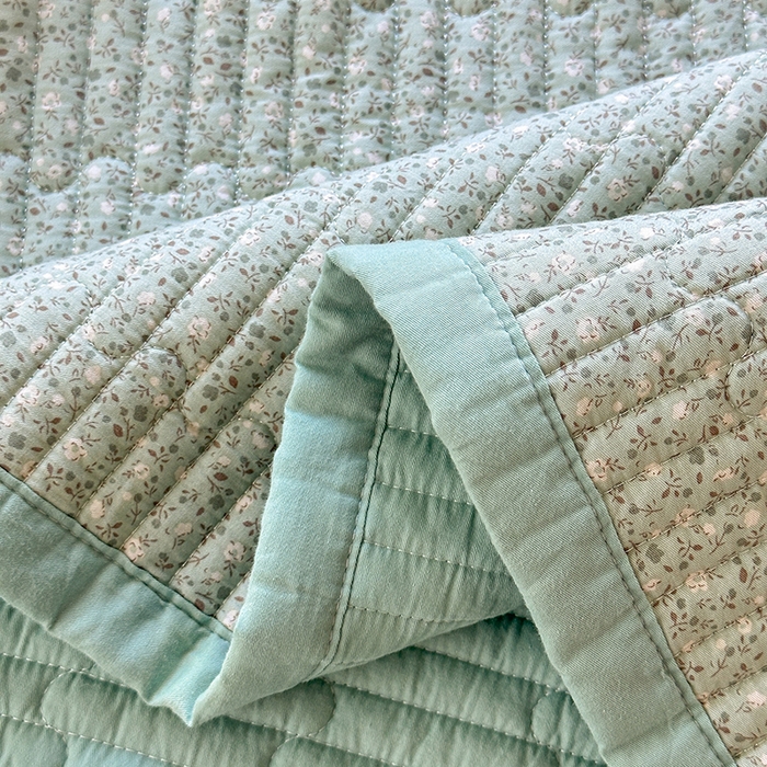 91家纺网 家纺一手货源 找家纺 美优兰 2025新款双面全棉水洗床盖 跳舞女孩