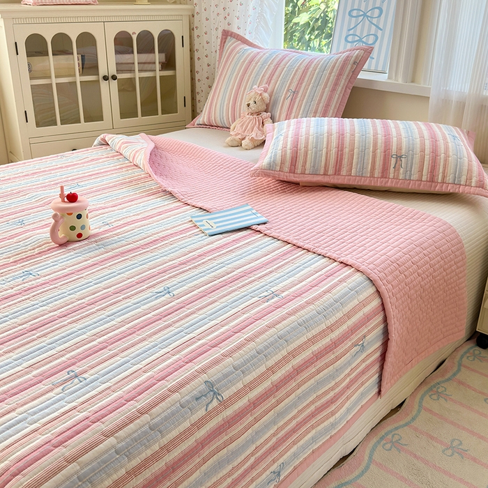 美优兰 2025新款双面全棉水洗床盖 听海