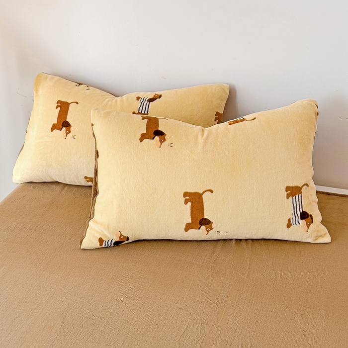 91家纺网 家纺一手货源 找家纺 （总）麦瑞家纺 2025新款印花牛奶绒四件套跑量款