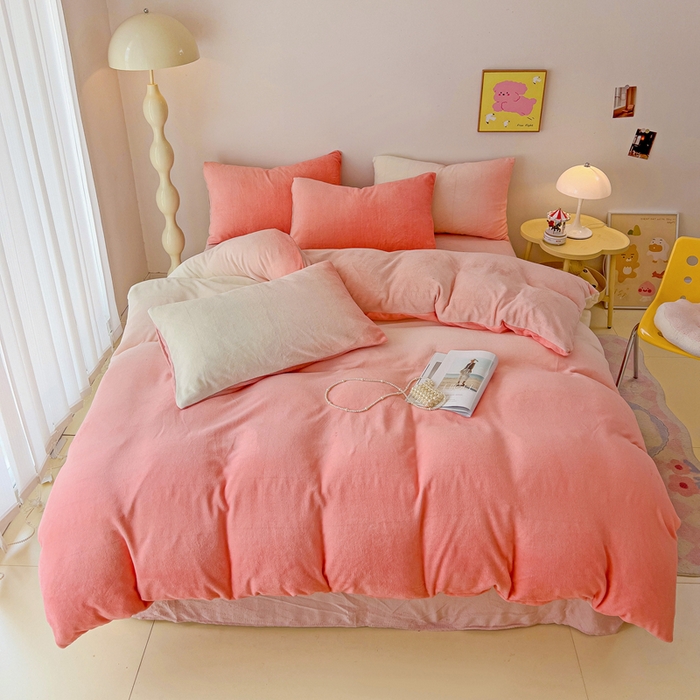 91家纺网 家纺一手货源 找家纺 （总）麦瑞家纺 2025新款印花牛奶绒四件套跑量款