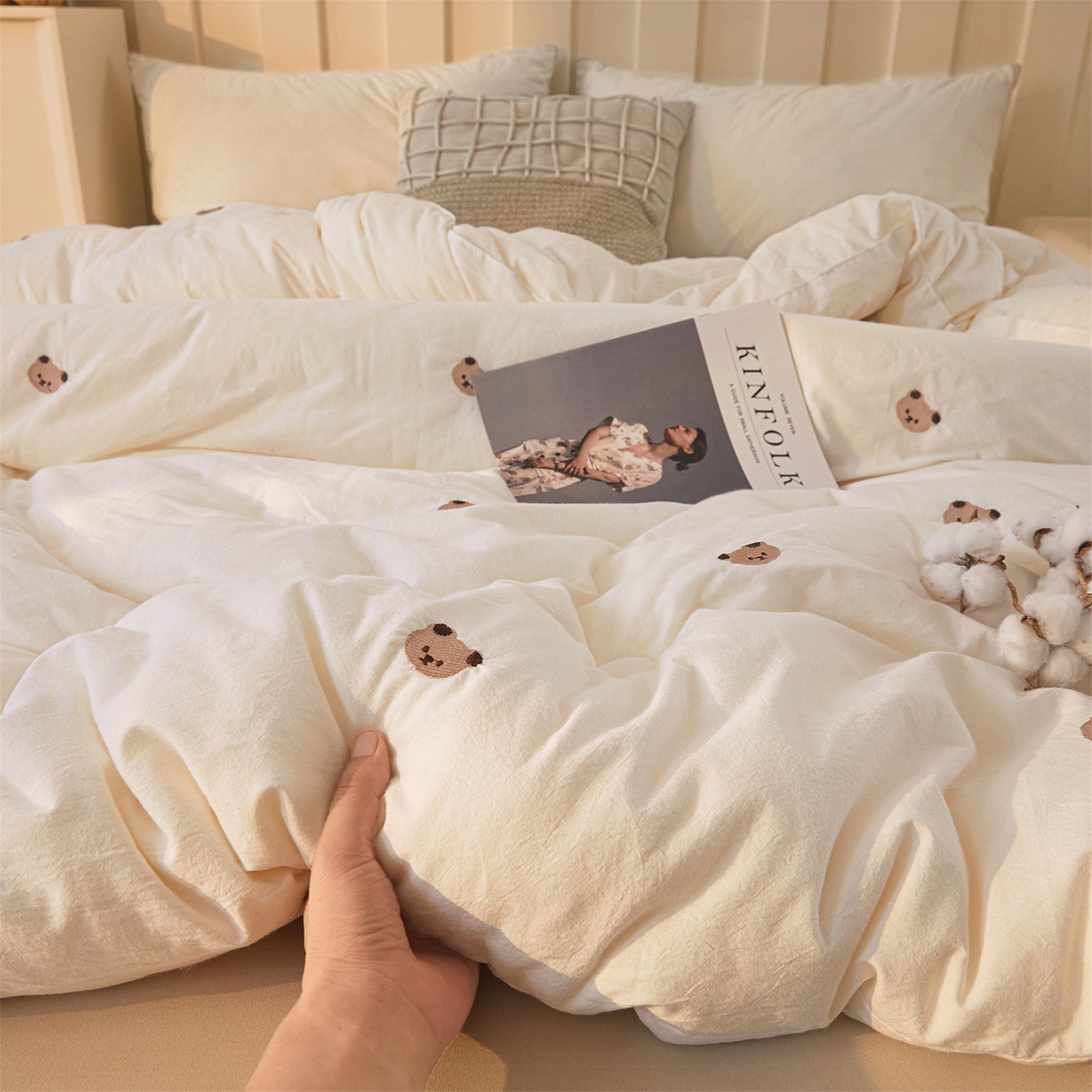 91家纺网 家纺一手货源 找家纺 （总）创优家纺 2025新款专版绣花被全棉满绣刺绣被芯里外全棉新疆棉花被纯棉被芯被子春秋被冬被儿童被直播