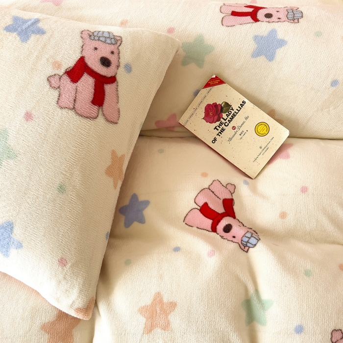 91家纺网 家纺一手货源 找家纺 麦瑞家纺 2025新款印花牛奶绒四件套跑量款 吉米