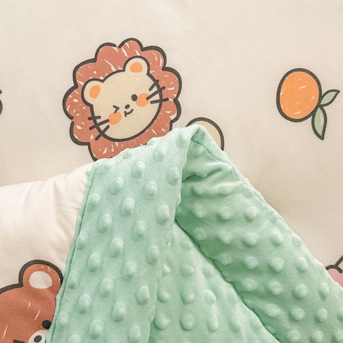 91家纺网 家纺一手货源 找家纺 （总）天瑜家纺205新款A类针织面料手包豆豆绒冬被大豆被