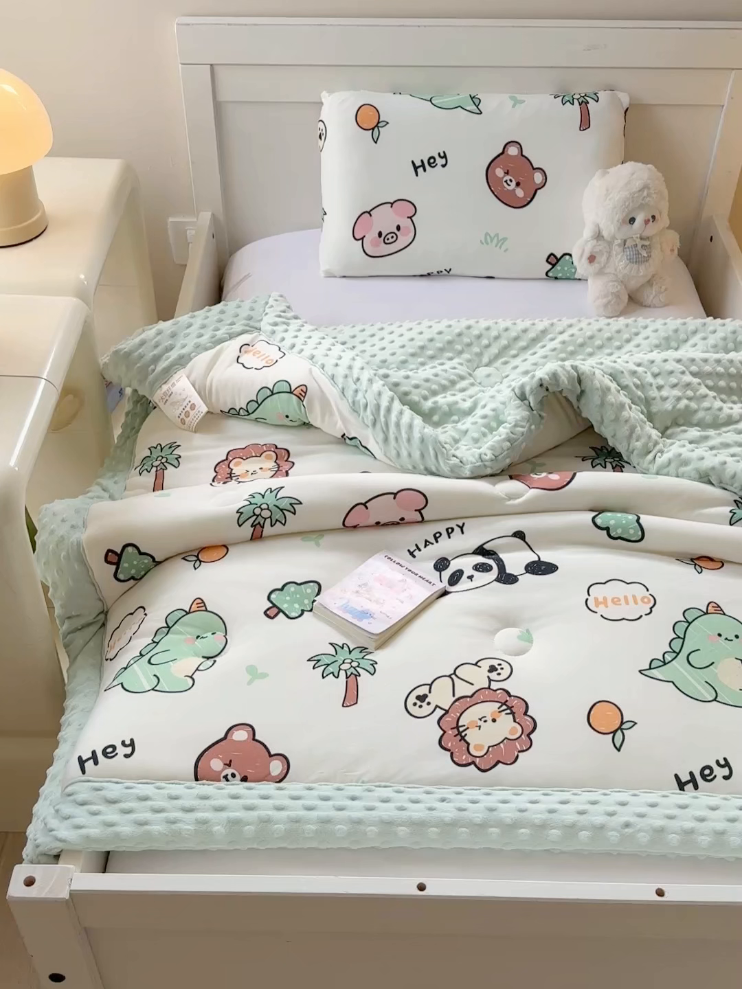 91家纺网 家纺一手货源 找家纺 （总）天瑜家纺205新款A类针织面料手包豆豆绒冬被大豆被