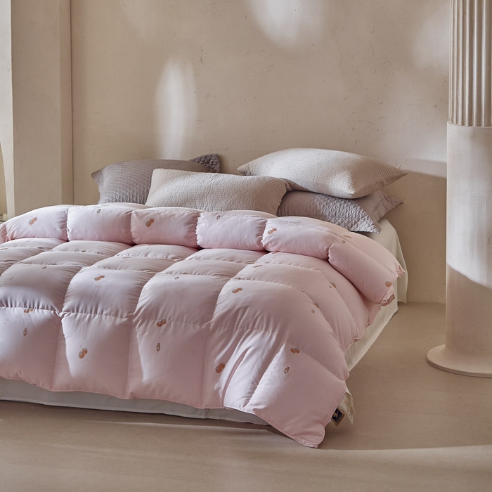 91家纺网 家纺一手货源 找家纺 （总）暖羽屋羽绒馆 2025新款绒子含量95白鸭绒羽绒被双人婚庆冬被芯95羽绒被子事事如意款